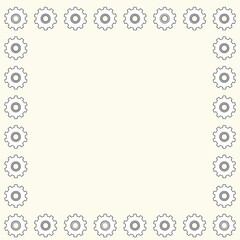 frame with floral elements