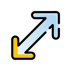 Diagonal arrow up left Icon