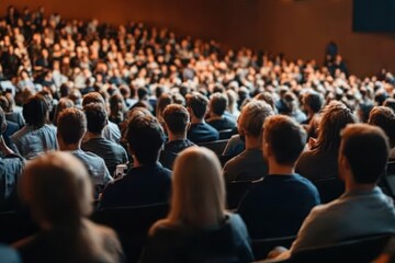 Large Audience Attending Conference Event in Modern Auditorium