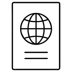 Passport. Passport icon vector.