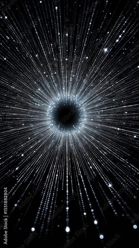 Poster abstract dotted connect design abstract tech round