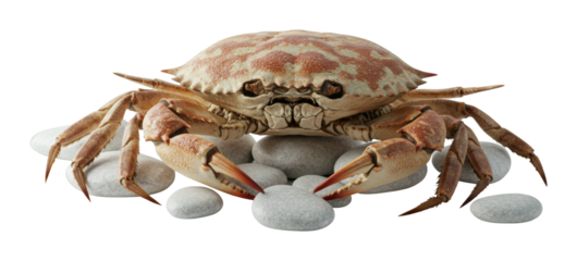 Crab gathering on pebbles coastal shoreline wildlife photography marine environment close-up view nature concept