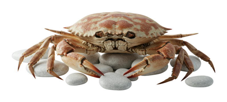 Crab gathering on pebbles coastal shoreline wildlife photography marine environment close-up view nature concept