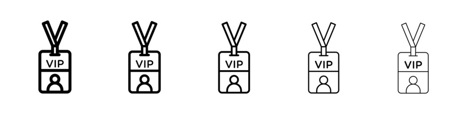 Fototapeta premium VIP pass icon simple illustration logo art
