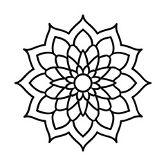vector illustration of a flower