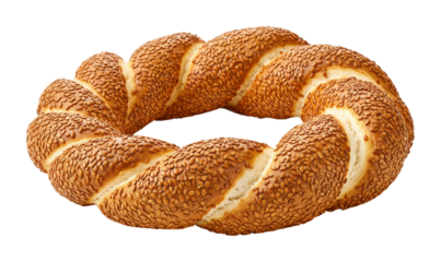 Baking freshly twisted sesame bread bakery food photography indoor close-up culinary art
