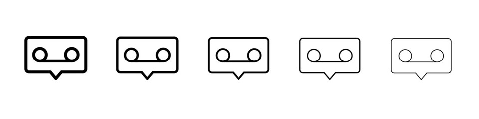 Voicemail icon simple illustration logo art