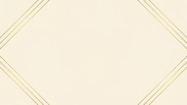 Ivory indian wedding background with diagonal gold border lines