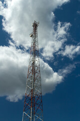 A tall metal tower