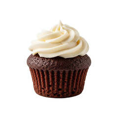 chocolate cupcake with cream
