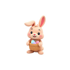 Obraz premium easter bunny isolated on white