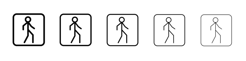 Walking icon simple illustration logo art