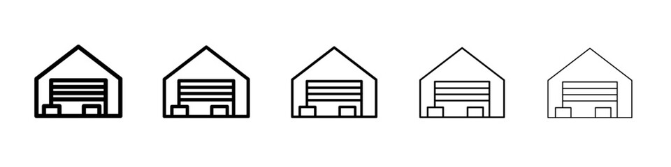 Warehouse icon simple illustration logo art