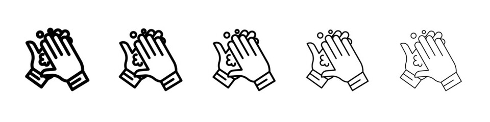 Wash hands icon simple illustration logo art