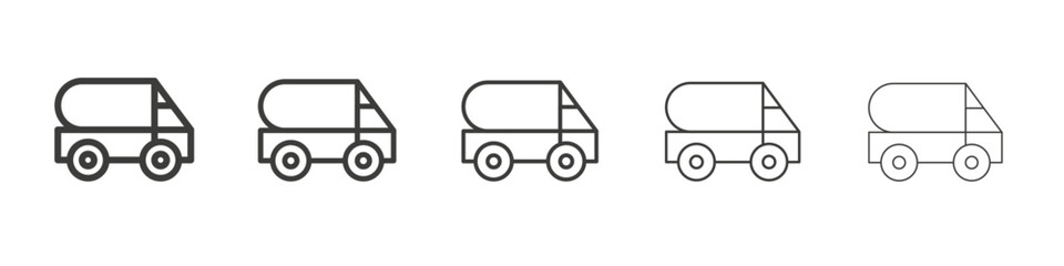 Water truck icon simple illustration logo art