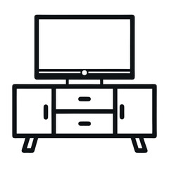 Smart window outline vector icon. Modern line art design for intelligent homes