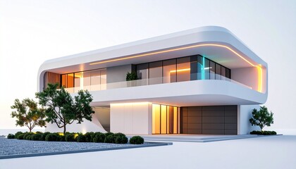 modern house on the beach