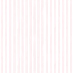 Rose pink watercolor stripe seamless pattern in vertical layout