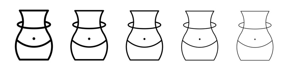 Weight loss icon simple illustration logo art