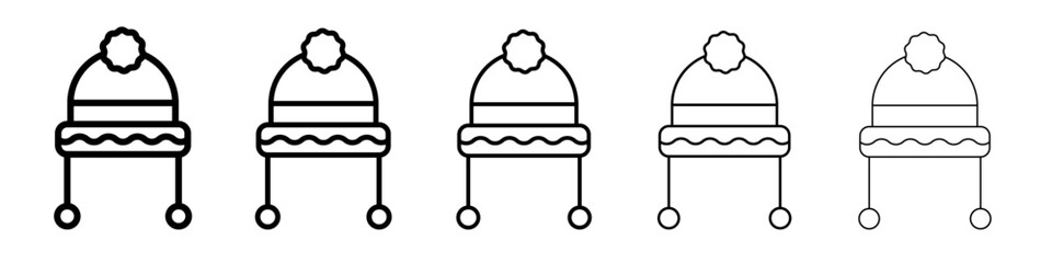 Winter cap icon simple illustration logo art