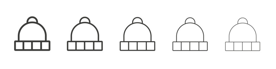 Winter hat icon simple illustration logo art