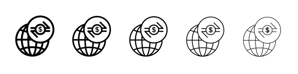 World Payment Transfer icon simple illustration logo art