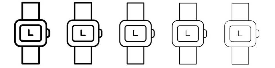 Wristwatch icon simple illustration logo art
