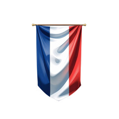 French Flag Pennant - Hanging Tricolor Banner of France