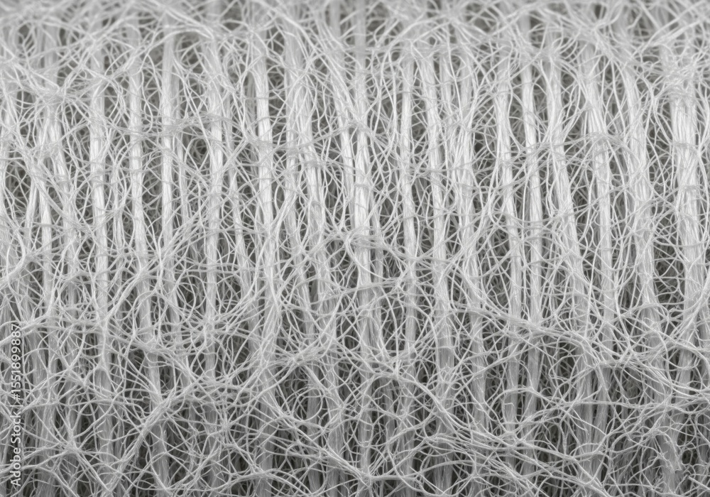 Aufkleber delicate white thread network. this detailed view showcases a complex arrangement of fine pale stran