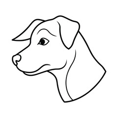 vector illustration of a dog