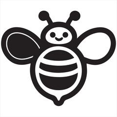 Minimal Bee Logo Design: Elegant Silhouette Style Vector Art for Branding, Eco-Friendly Business Identity, and Clean Logo Concepts