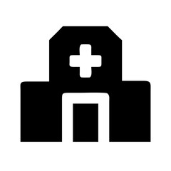 Obraz premium hospital icon vector illustration