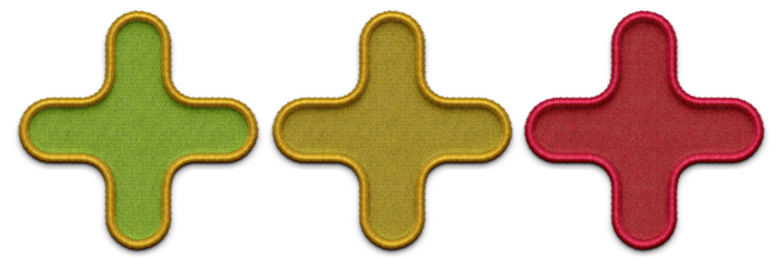 set of green embroidery shapes for background. PNG file embroidery