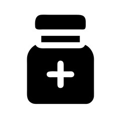 medicine bottle icon vector illustration