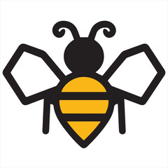 Minimal Bee Logo Design: Elegant Silhouette Style Vector Art for Branding, Eco-Friendly Business Identity, and Clean Logo Concepts