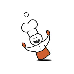 Obraz premium funny cartoon chef