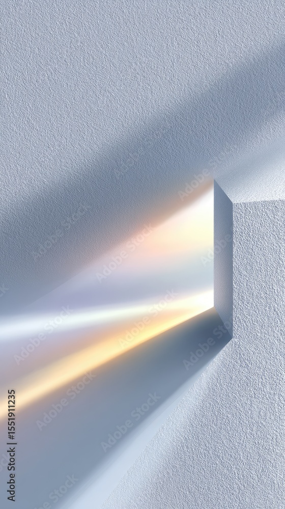 Poster abstract gray gradient background with subtle shadow and light beam