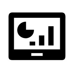 analytics dashboard symbol icon vector illustration