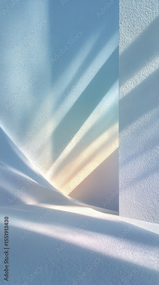 Poster abstract light and shadow interplay in a geometric pattern