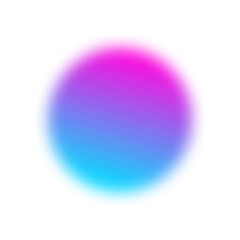 Blurred pink and blue circle gradient element