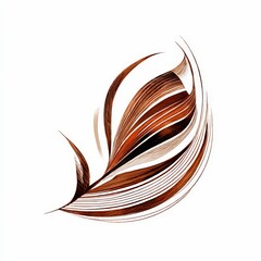 abstract pheasant tail feather