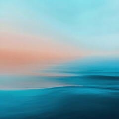 Fototapeta premium Fluid Smooth gradients blending seamlessly to create an infinite horizon serene 