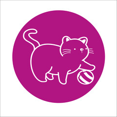 MASCOTAS ICONOS GATOS KITTY CAT LOVER SIGNOS LOGOS LOGOTIPOS MARCA GRAFICA