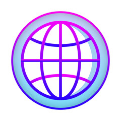 World Icon &mdash; Globe, Earth & Global Network SVG

