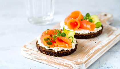 Gourmet Smoked Salmon Canapés - Elegant Party Appetizers
