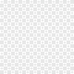 Seamless geometric circle pattern in white and light gray minimalist background