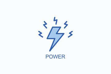 Power Icon Or Logo Isolated Vector Illustration