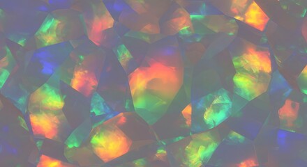 Vibrant Iridescent Gemstone Texture Close-Up Macro Photography of Colorful Crystal Surface