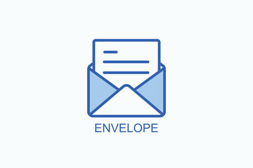 Envelope Icon Or Logo Isolated Vector Illustration