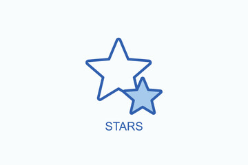 Stars Icon Or Logo Isolated Vector Illustration